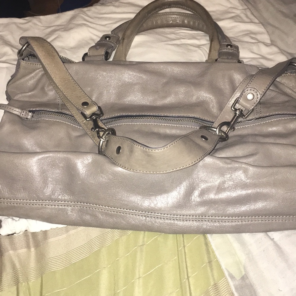 Club Monaco gray satchel bag with handles
